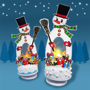 크리스마스,크리스마스장식,크리스마스 오르골,크리스마스 눈사람 오르골,LED 오르골,크리스마스 LED 오르골,만들기 오르골,오르골