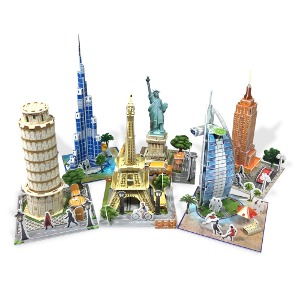 3D입체퍼즐  세계여러나라 종이 건축물 조립,세계 랜드마크 3D 퍼즐,랜드마크 모형 키트,DIY 세계 명소 모형,3D 건축물 퍼즐,세계 명소 조립 키트,미니어처 랜드마크 모형,세계 랜드마크 스티로폼 모형